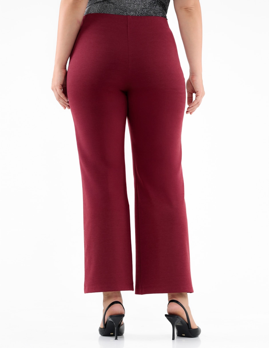 Pantalón de vestir straight para mujer 4