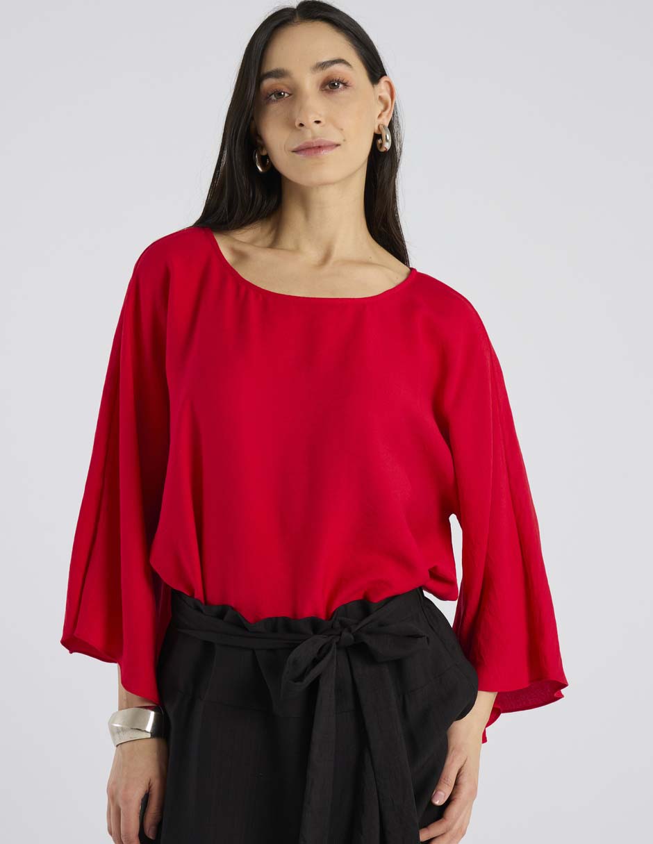 Blusa Lorenza Blau manga larga para mujer