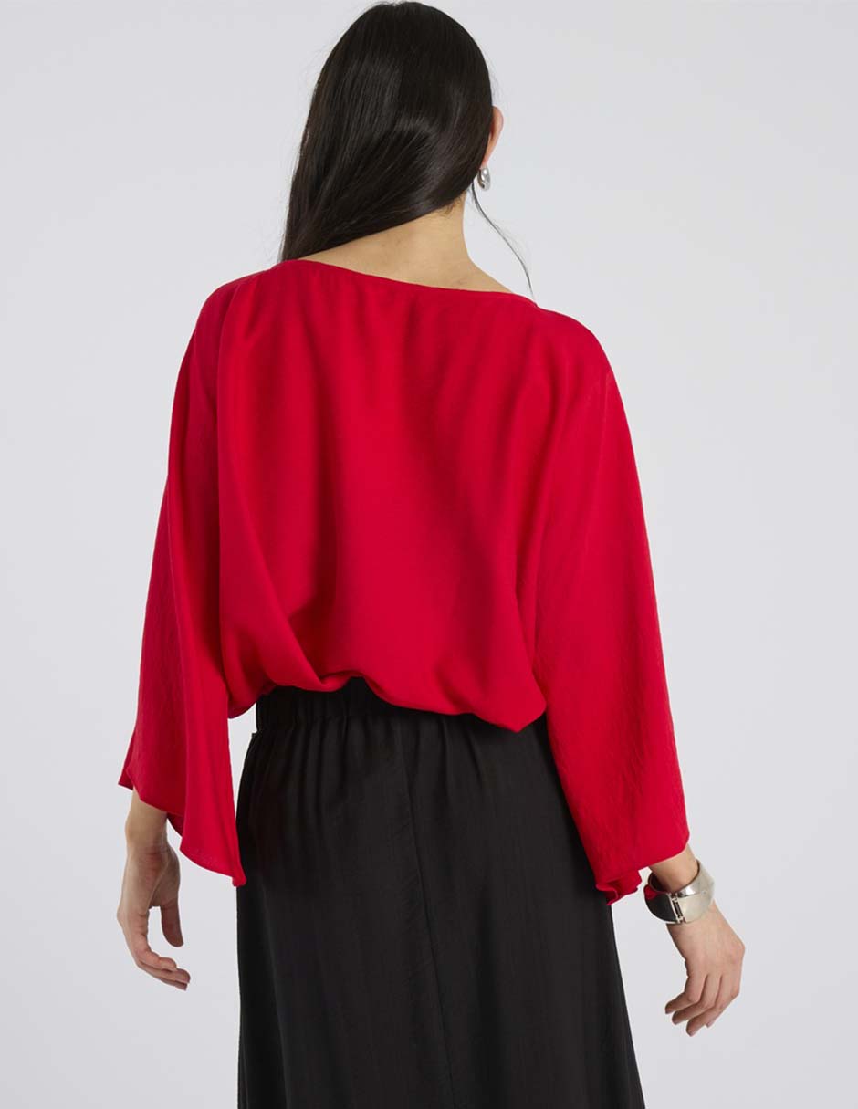 Blusa Lorenza Blau manga larga para mujer