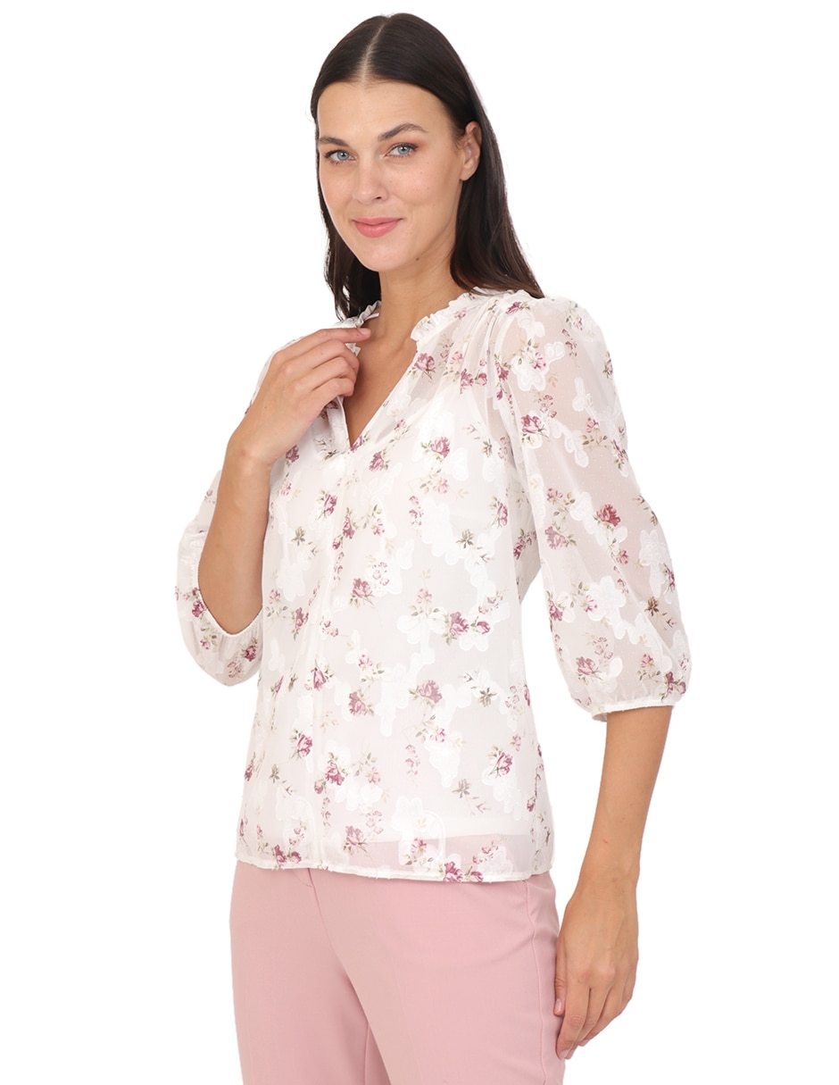 Blusa manga 3/4 para mujer 4