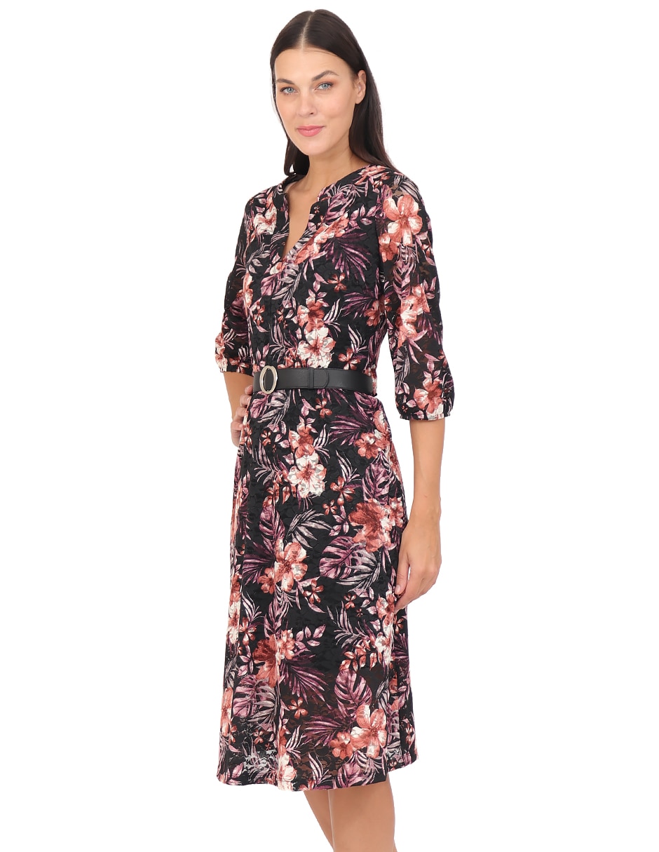 Vestido midi casual duplan para mujer