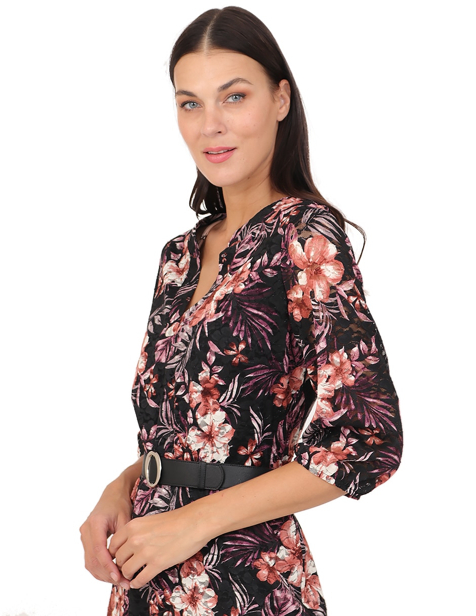 Vestido midi casual duplan para mujer