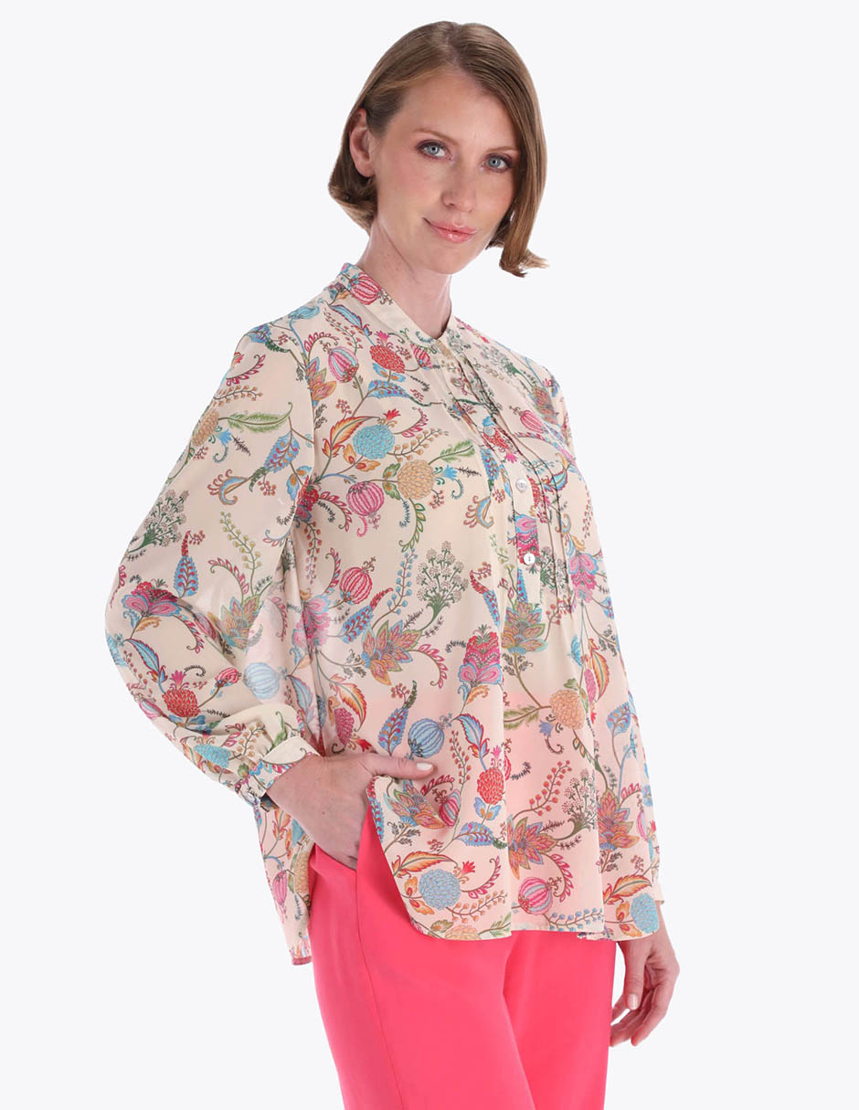 Blusa Charme manga larga para mujer