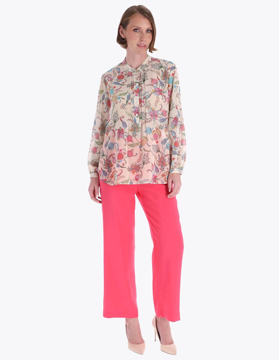Blusa Charme manga larga para mujer
