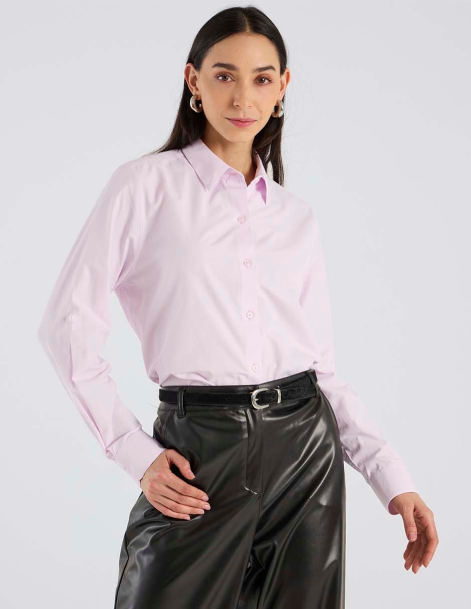Blusa camisera manga larga para mujer 1