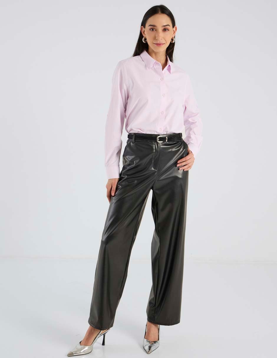 Blusa camisera manga larga para mujer 7