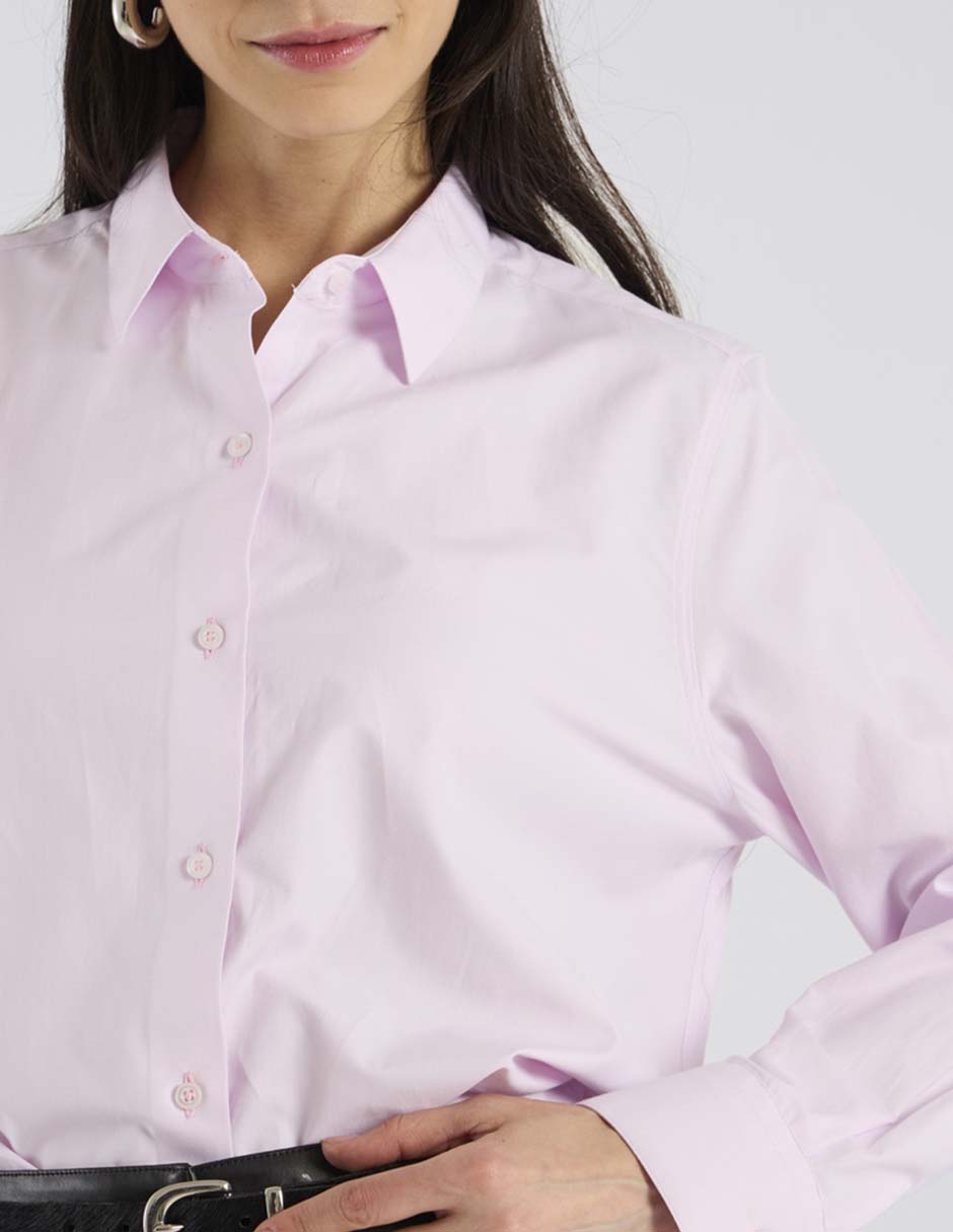 Blusa camisera manga larga para mujer 8