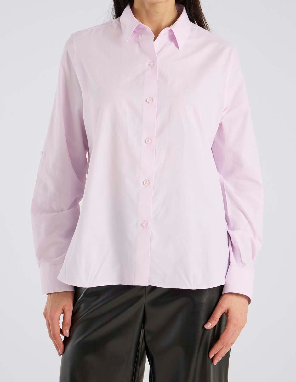 Blusa camisera manga larga para mujer 9