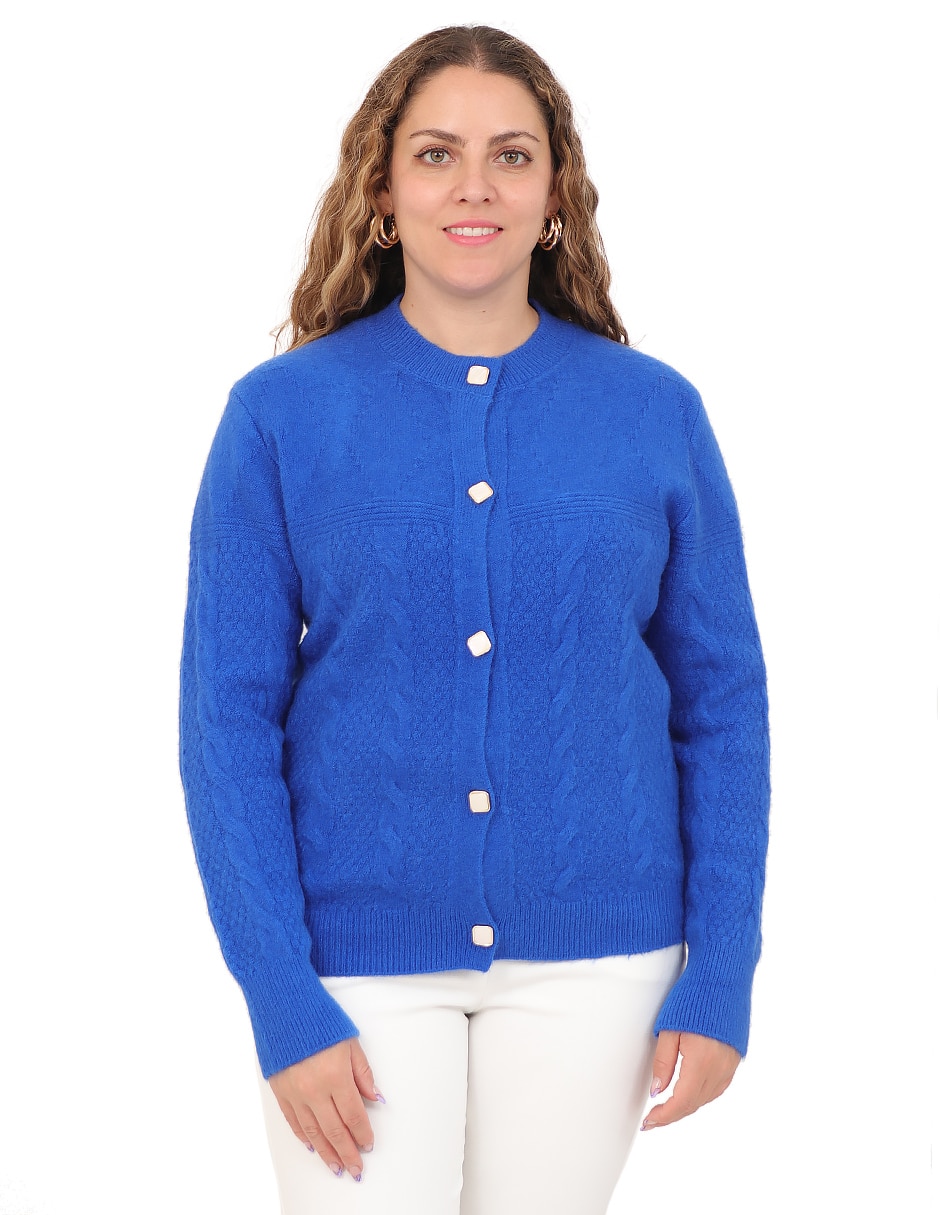 Suéter cuello redondo para mujer