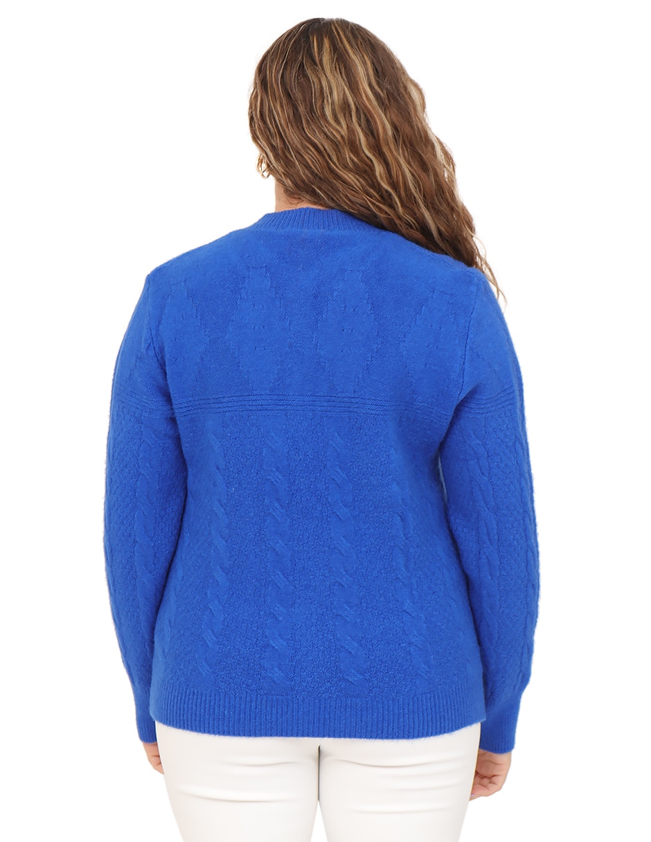 Suéter cuello redondo para mujer 5
