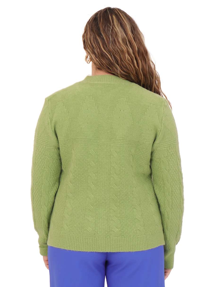 Suéter cuello redondo para mujer 6