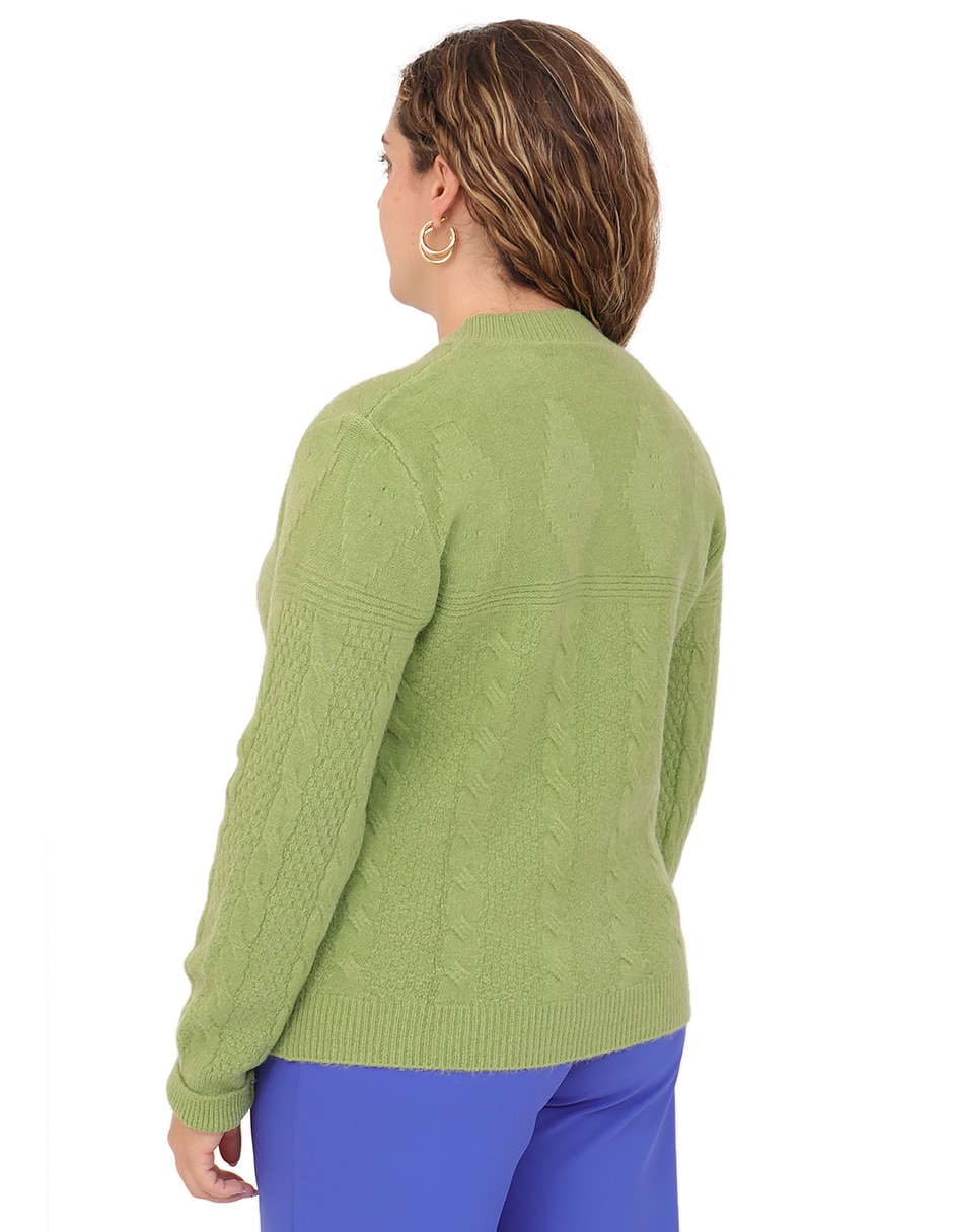 Suéter cuello redondo para mujer 3