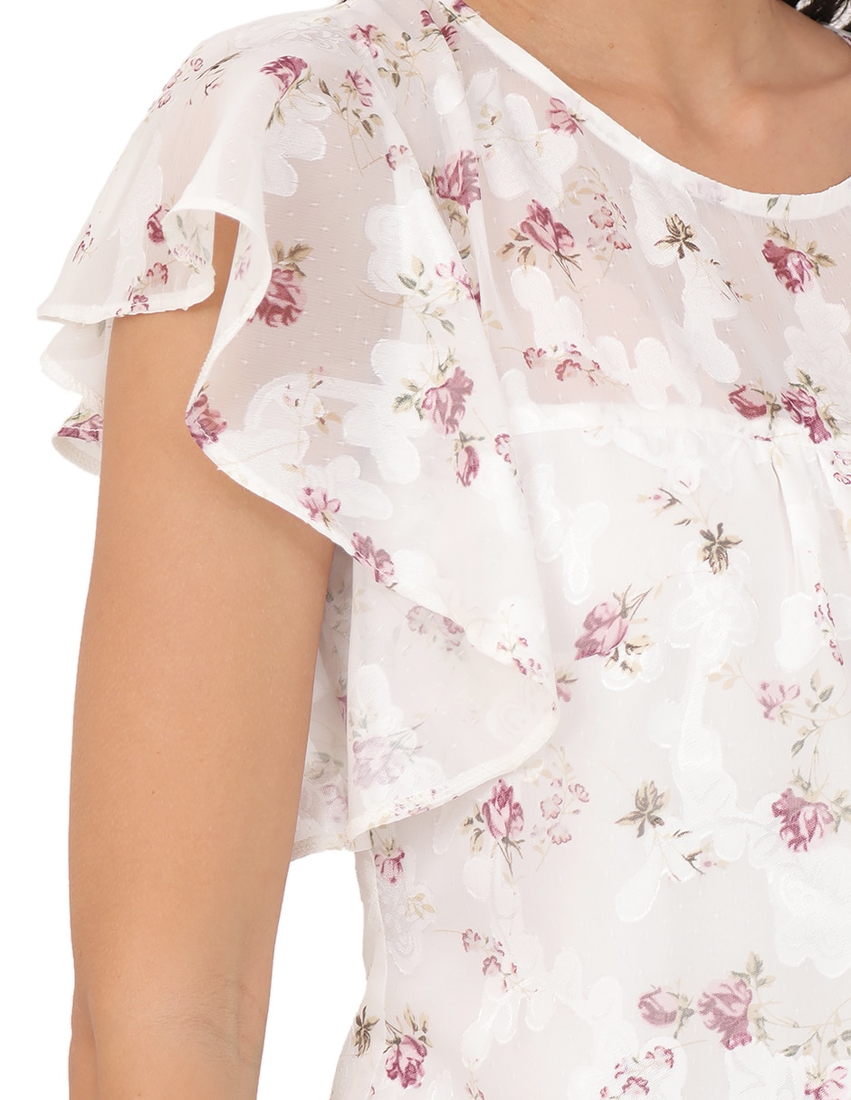 Blusa manga corta para mujer 4
