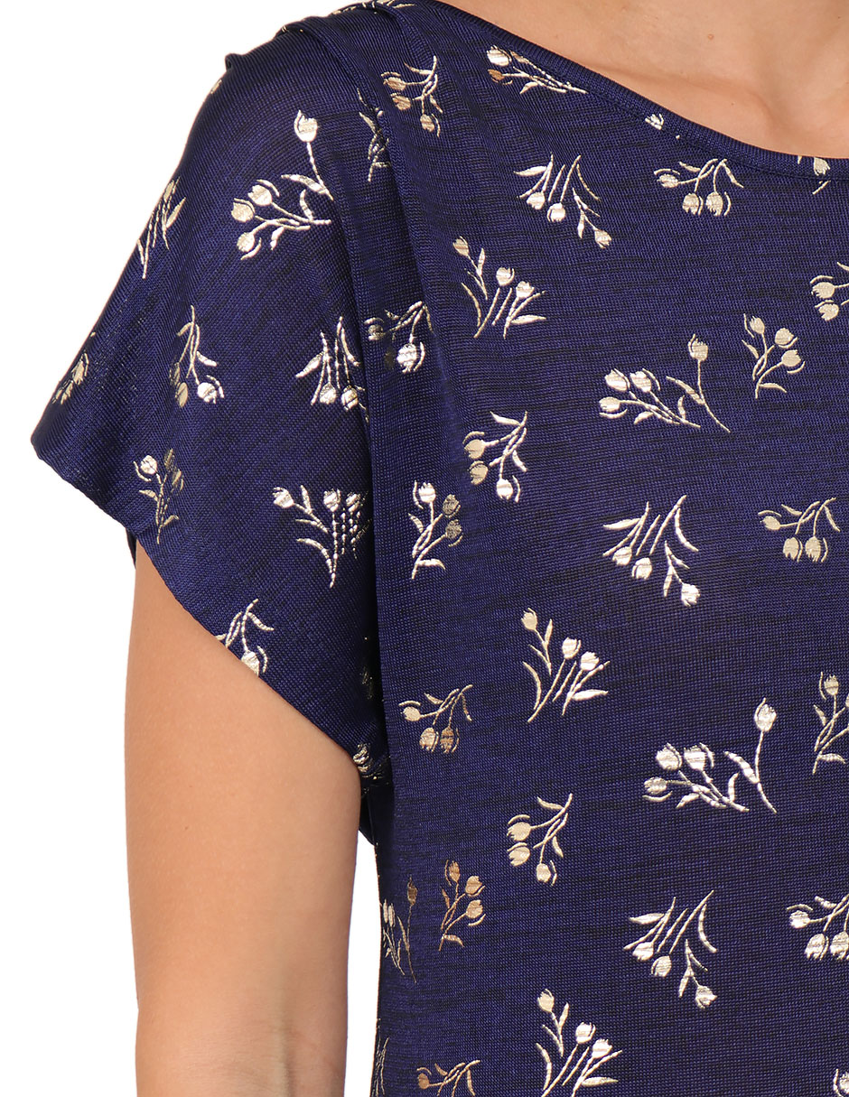 Blusa duplan manga corta para mujer