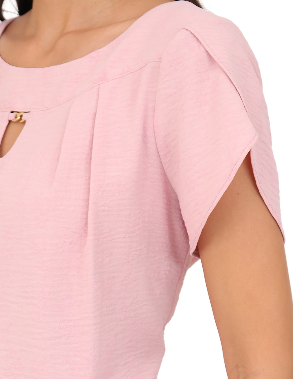 Blusa duplan manga corta para mujer