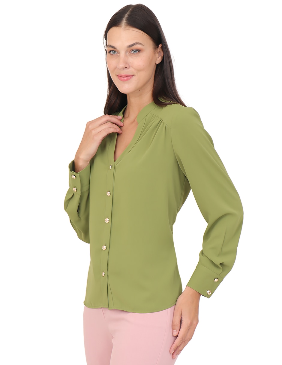 Blusa manga larga para mujer 3