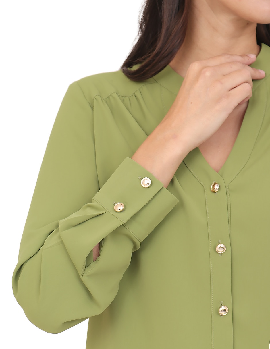 Blusa manga larga para mujer 4