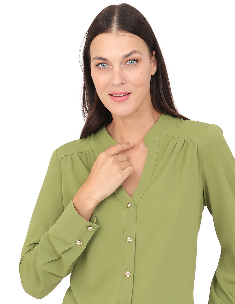 Blusa manga larga para mujer 5