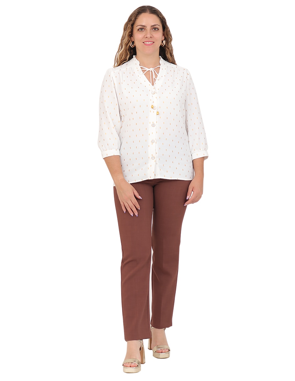Blusa manga 3/4 para mujer 5