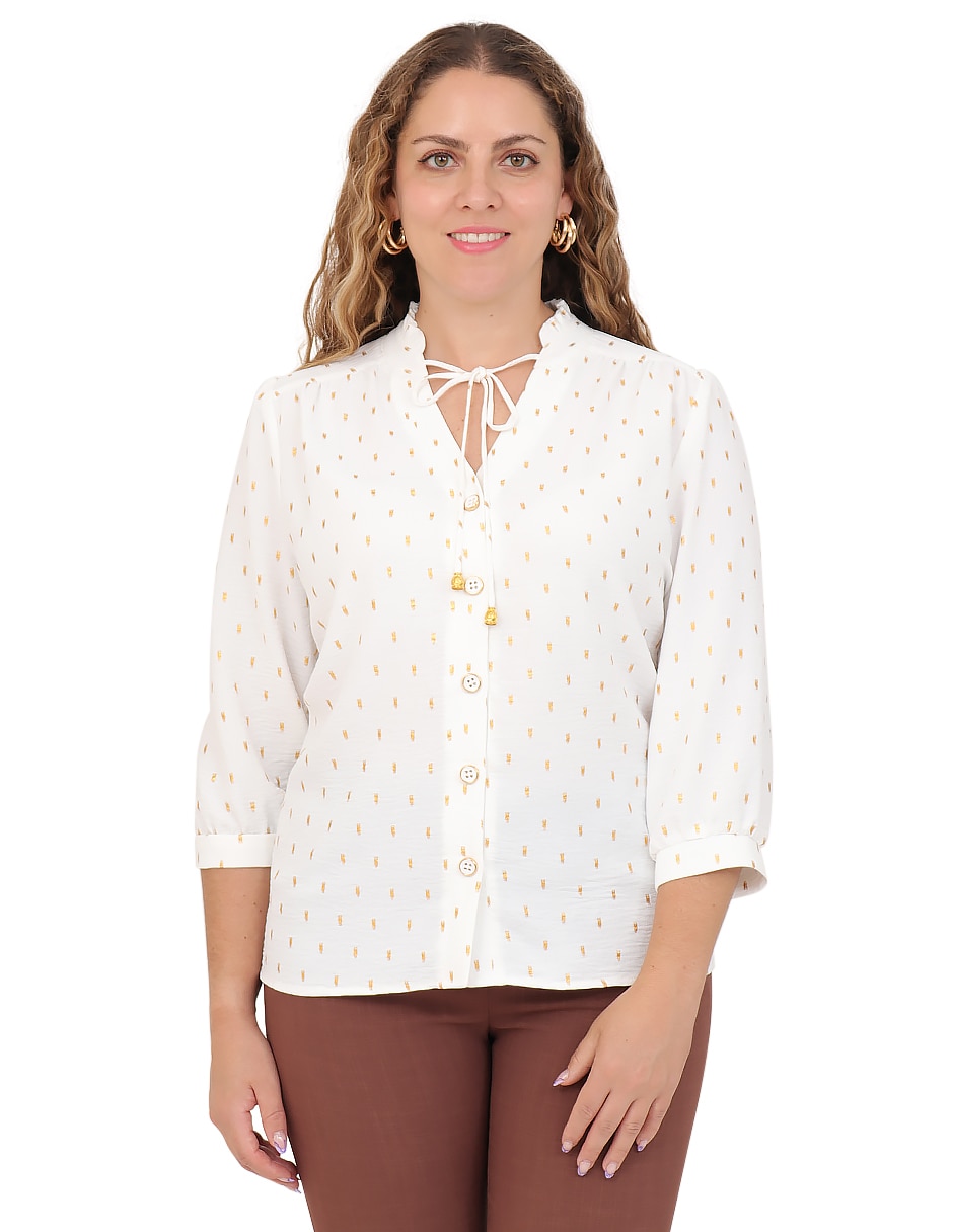 Blusa manga 3/4 para mujer Blusa manga 3/4 para mujer