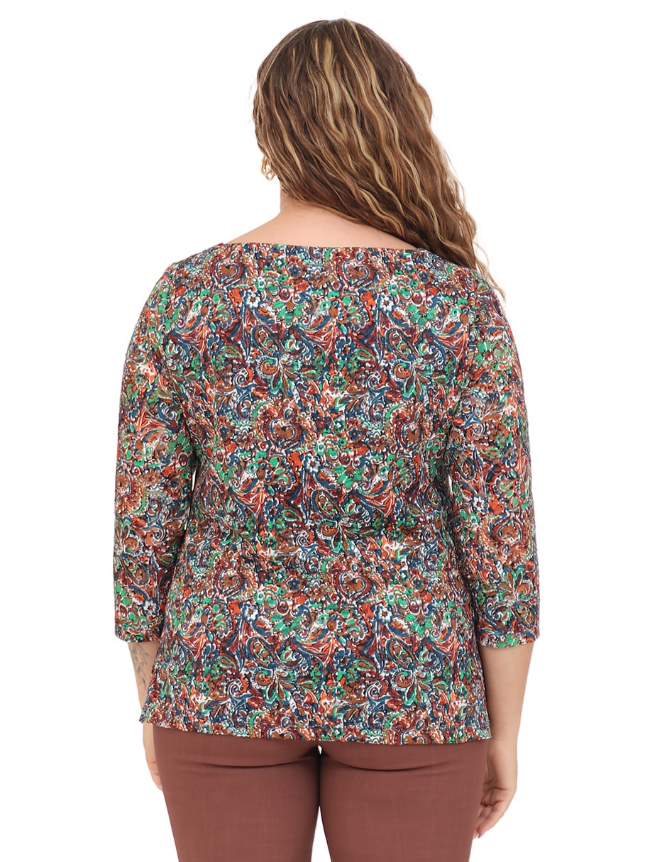 Blusa manga 3/4 para mujer 2