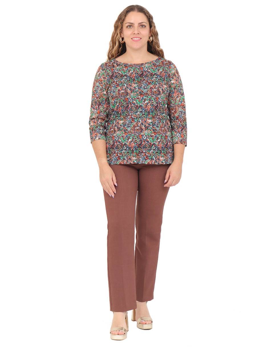Blusa manga 3/4 para mujer 4