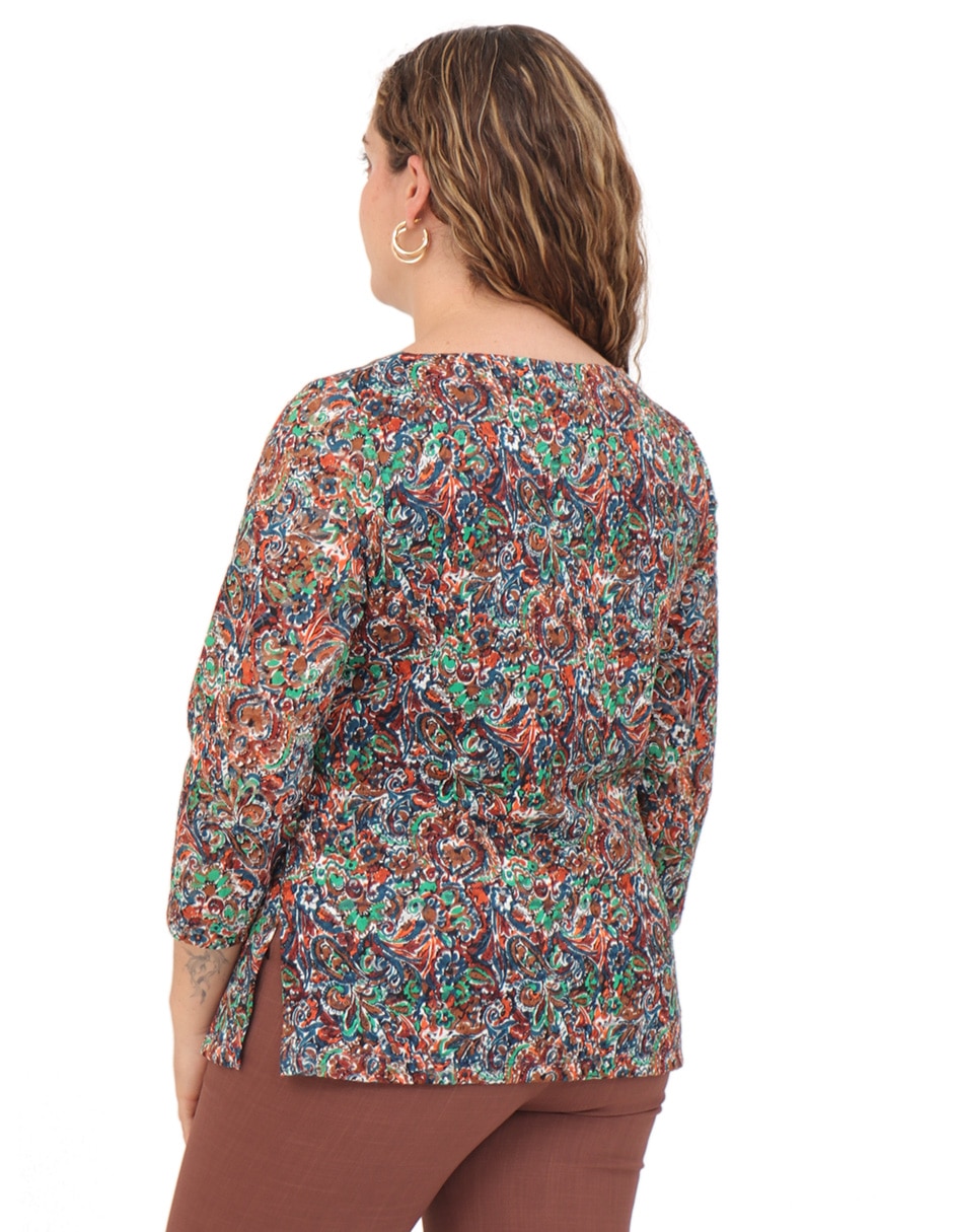 Blusa manga 3/4 para mujer 7