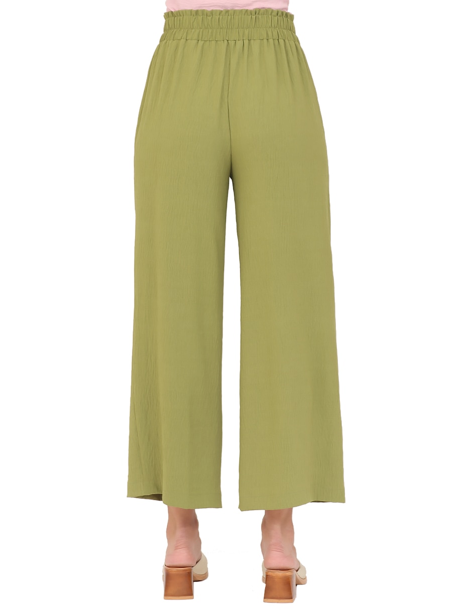 Pantalón coulotte wide leg para mujer 6