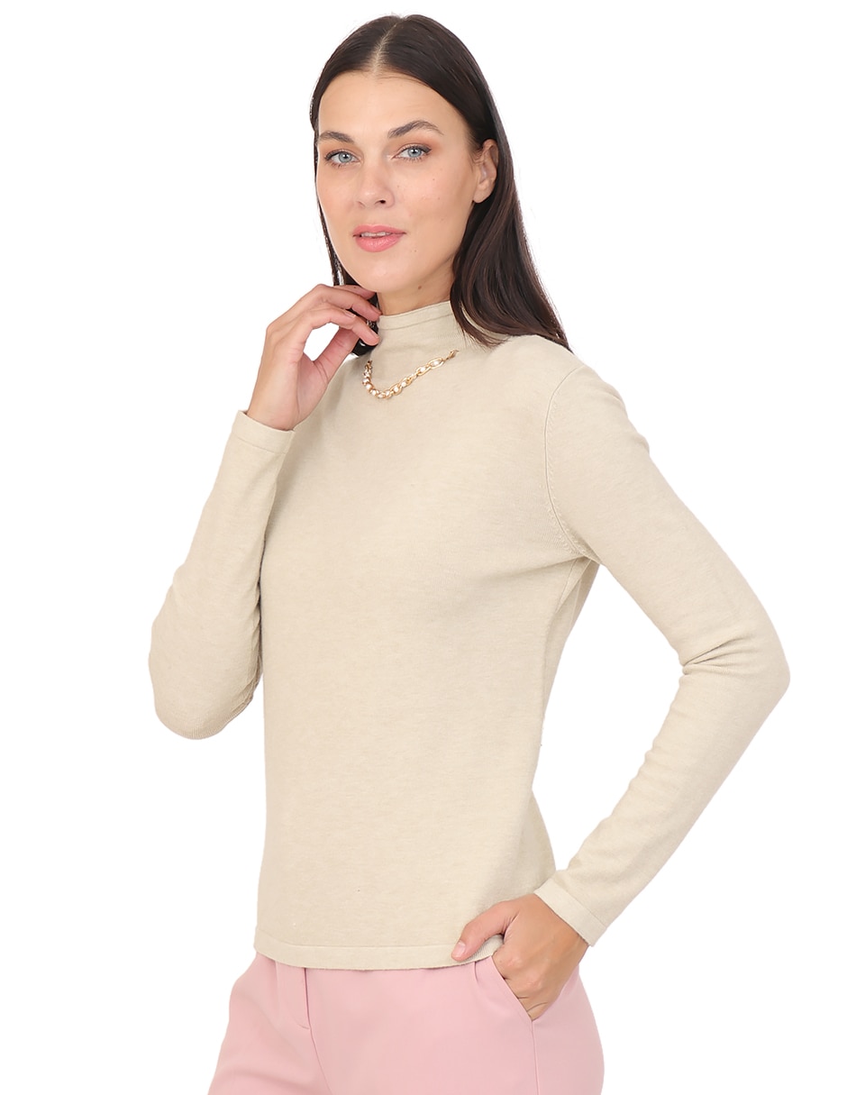Suéter cuello alto para mujer 3
