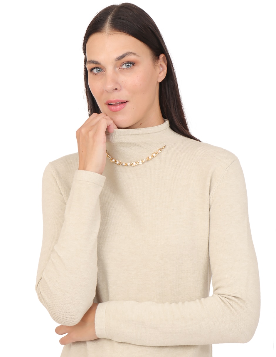 Suéter cuello alto para mujer 5