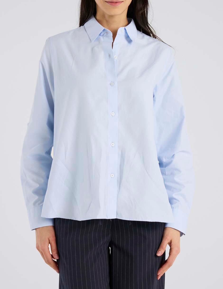 Blusa camisera manga larga para mujer 9