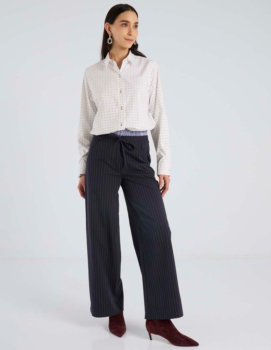 Blusa camisera manga larga para mujer 7
