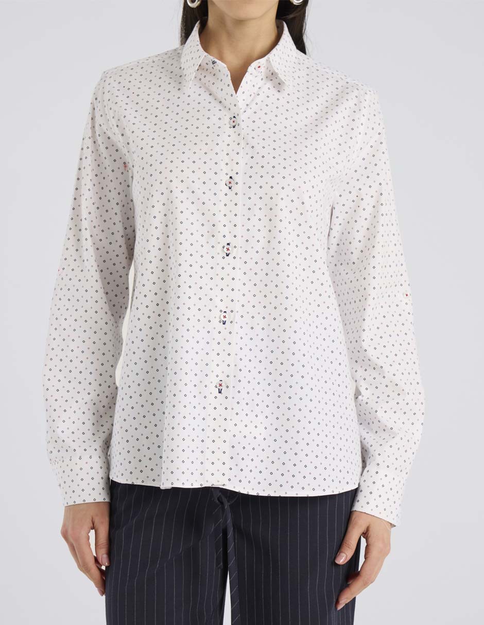 Blusa camisera manga larga para mujer 9