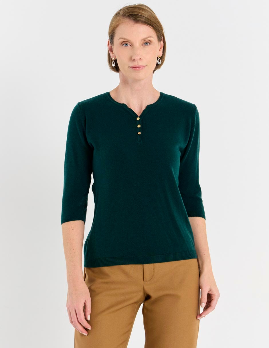 Blusa manga 3/4 para mujer 1