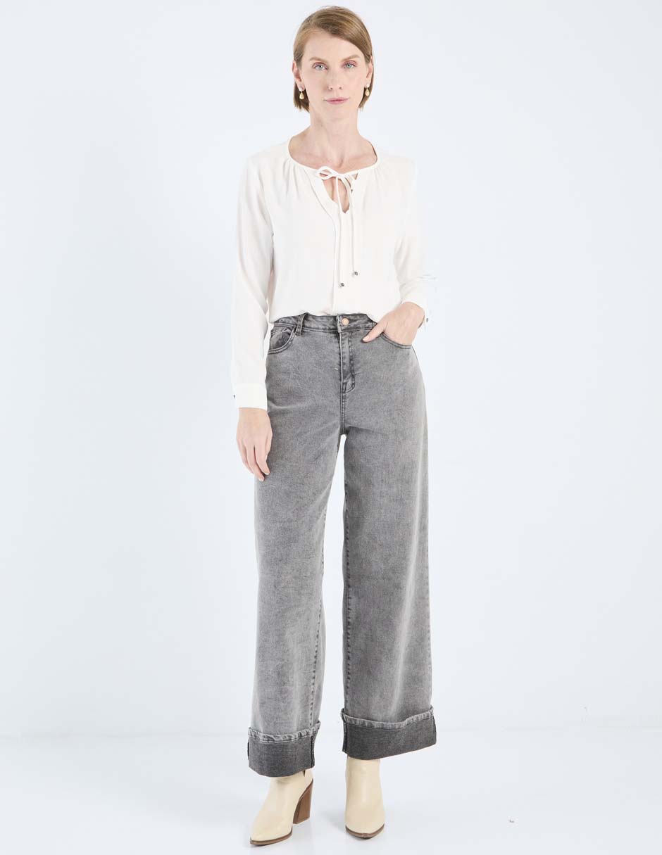 Blusa túnica manga larga para mujer 7