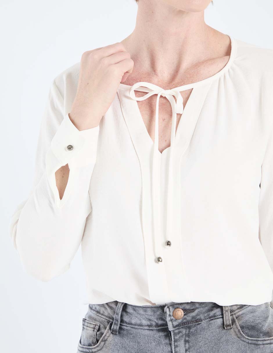 Blusa túnica manga larga para mujer 8