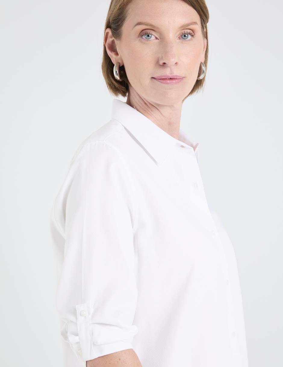 Blusa camisera manga 3/4 para mujer 9