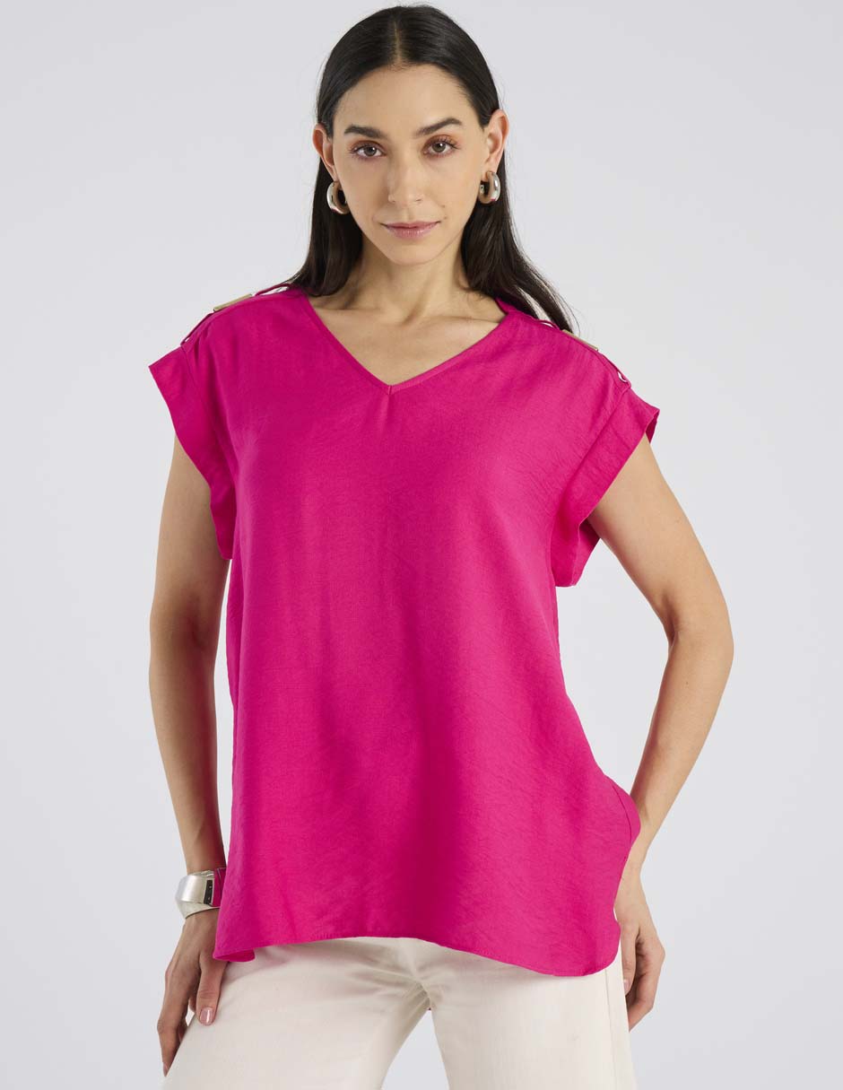 Blusa manga corta para mujer 1