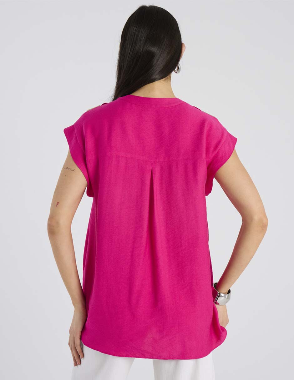 Blusa manga corta para mujer 5