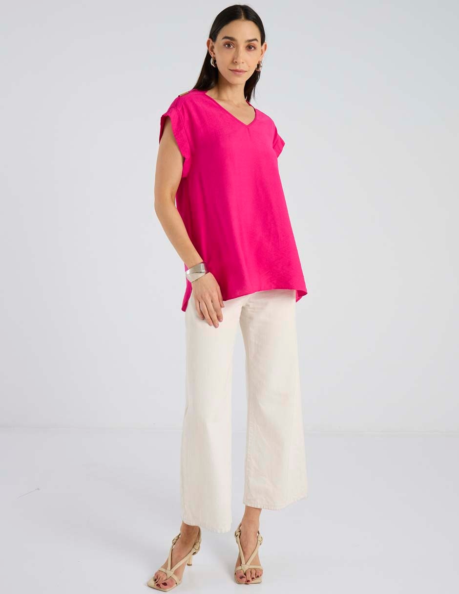 Blusa manga corta para mujer 6