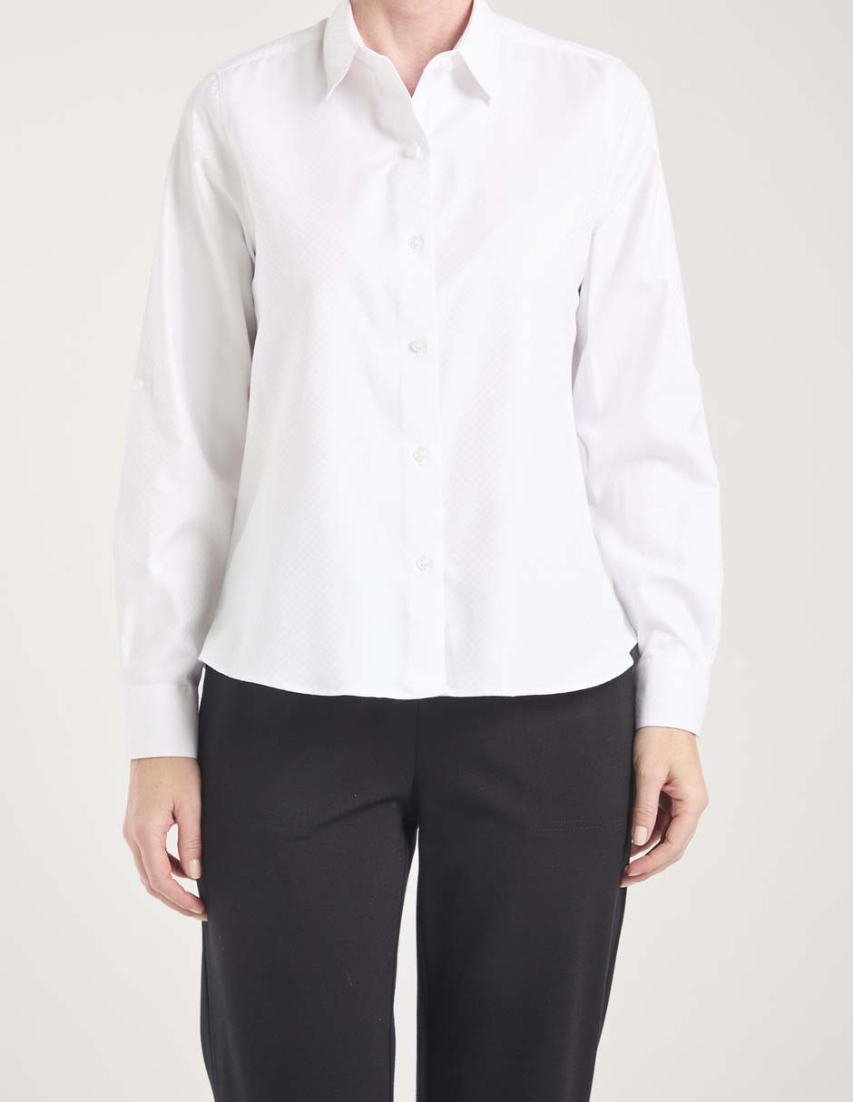 Blusa camisera manga larga para mujer 9