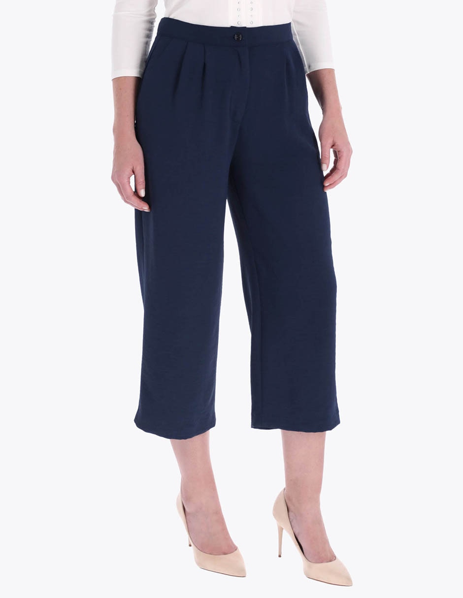 Pantalón coulotte amplio para mujer