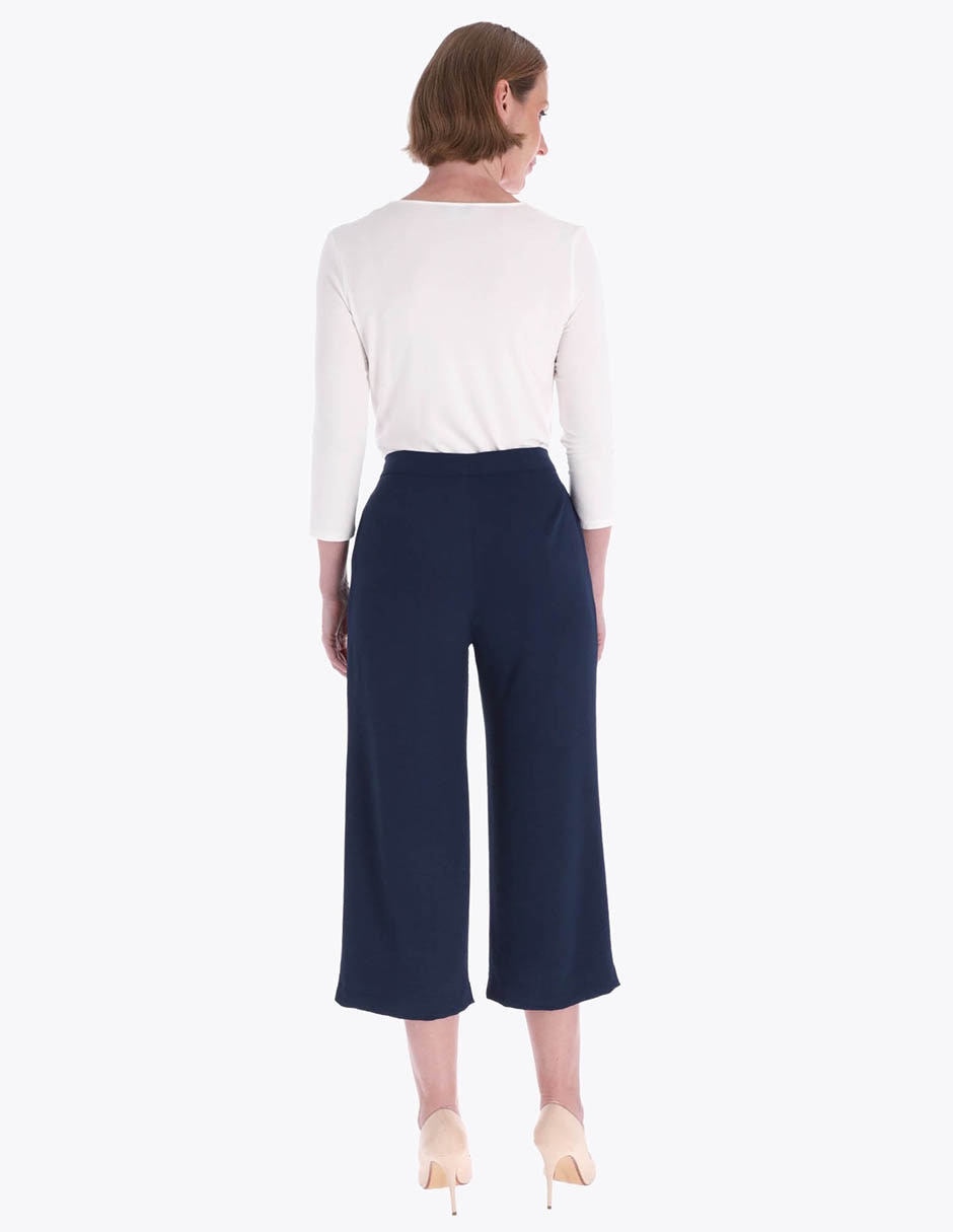 Pantalón coulotte amplio para mujer 4