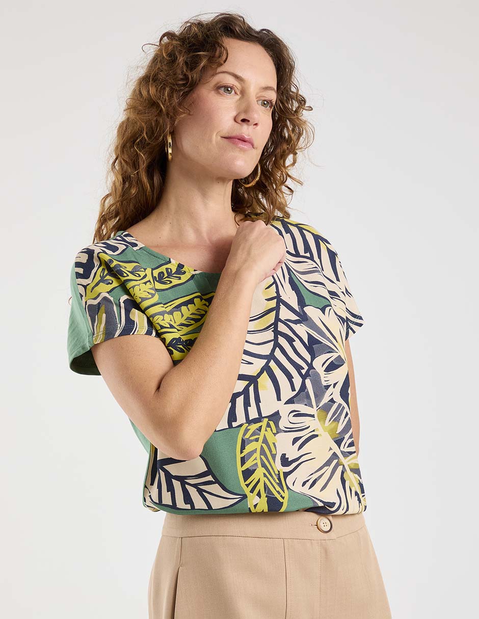 Blusa manga corta para mujer 8
