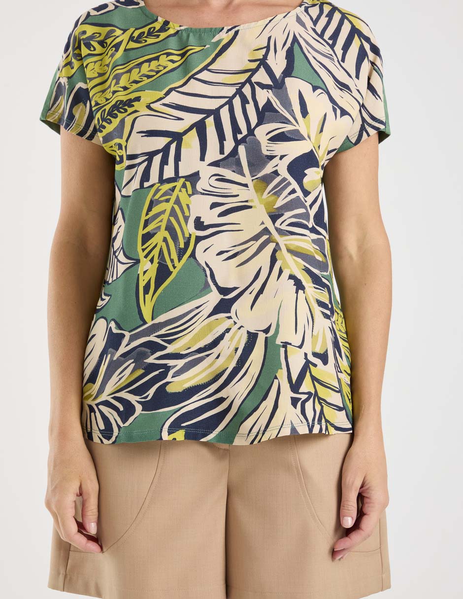 Blusa manga corta para mujer 13