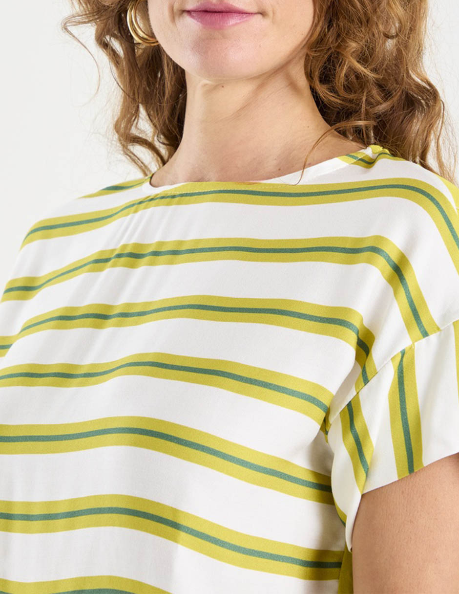 Blusa Damaia Atelier manga corta para mujer