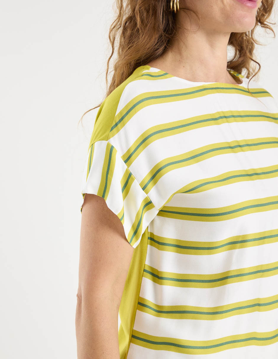 Blusa Damaia Atelier manga corta para mujer