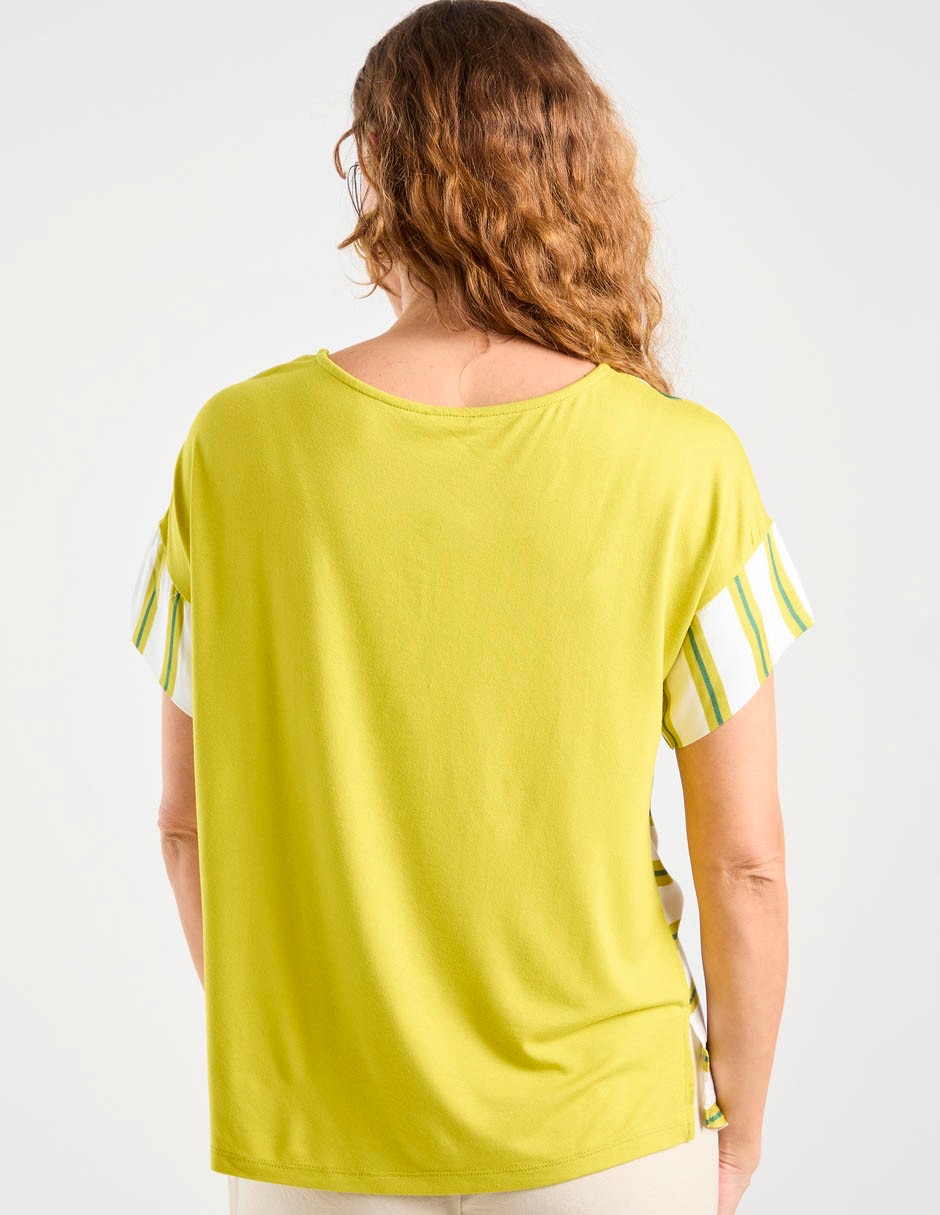 Blusa Damaia Atelier manga corta para mujer