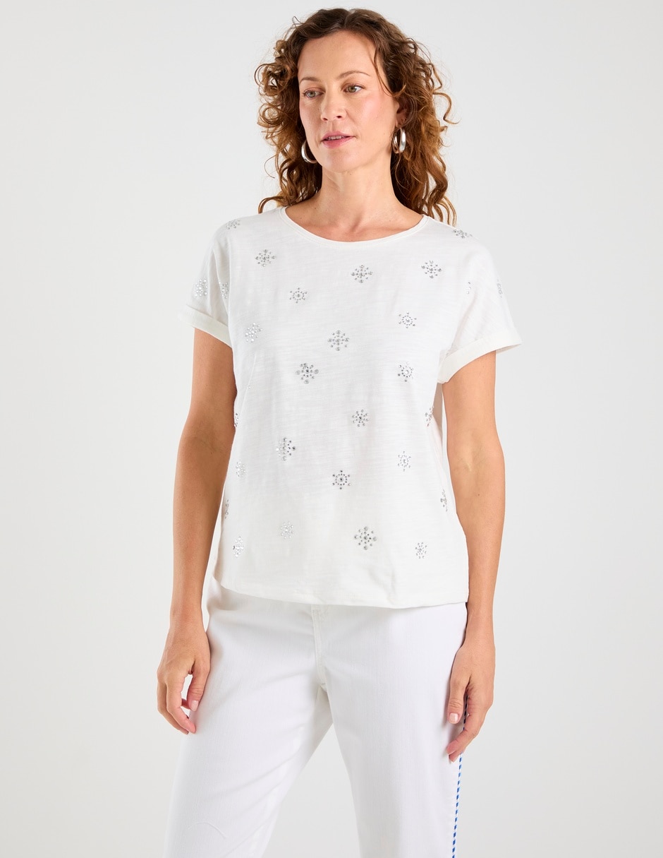 Blusa manga corta para mujer 1
