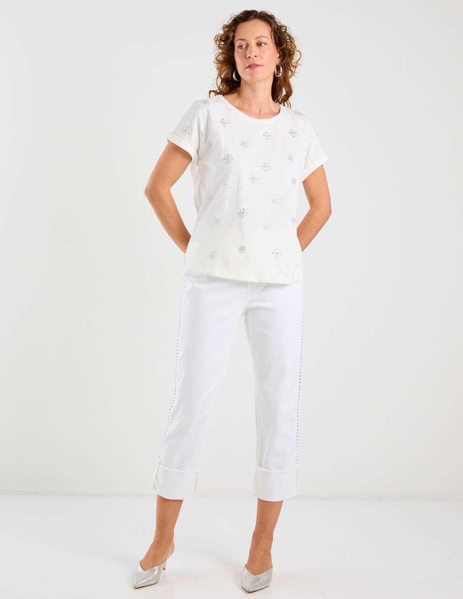 Blusa manga corta para mujer 8